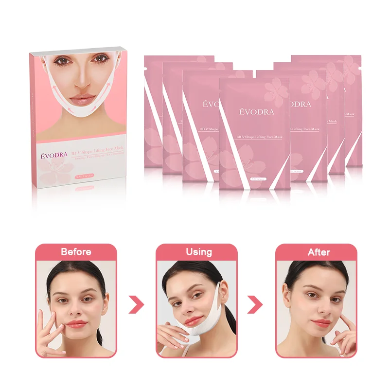 Частная торговая марка, лифтинг с двойным подбородком, Корейская известная Косметическая V-линия для лица, V-линейная маска для лица