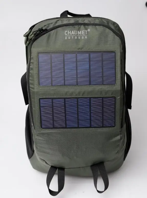 Solar Panel Backpacks with USB Charger Anti-theft Business Travel School Bag Waterproof Laptop Backpack