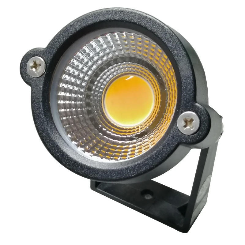 Светодиодная садовая лампа COB Спайк Свет 12V 110V 220V Открытый водонепроницаемый дорожка садовое освещение Прожектор лампы 5 Вт 3 Настенный Декор Пейзаж цветная