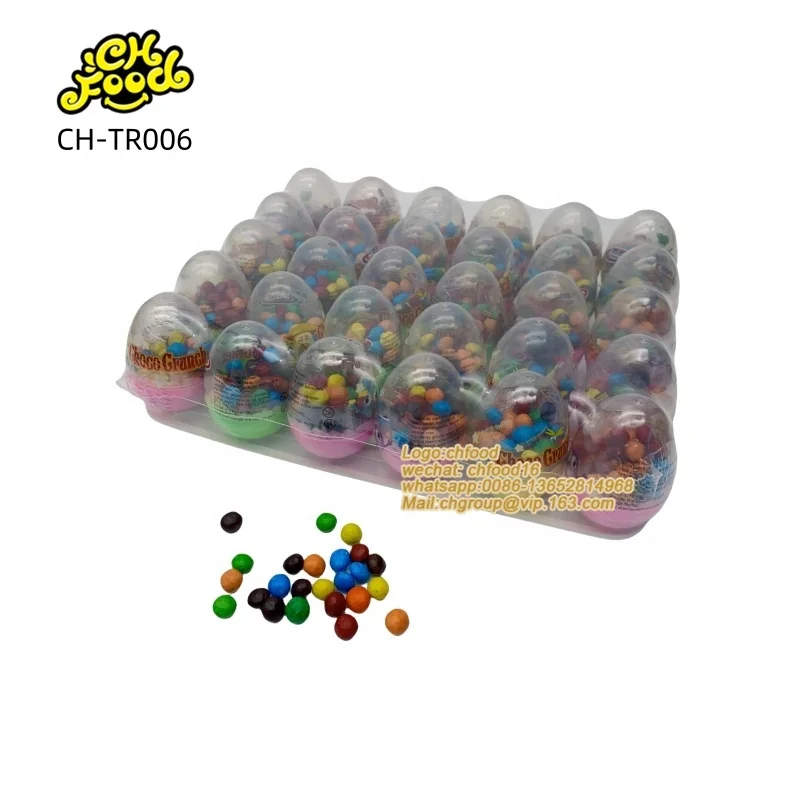 Crispy Chocolate Beans Funny Egg Shape Toys Candy