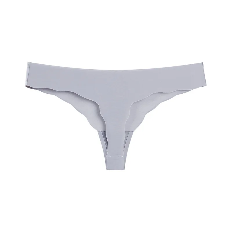 new ladies solid traceless leopard ice silk breathable briefs g-string female low-wast thin sports underwear