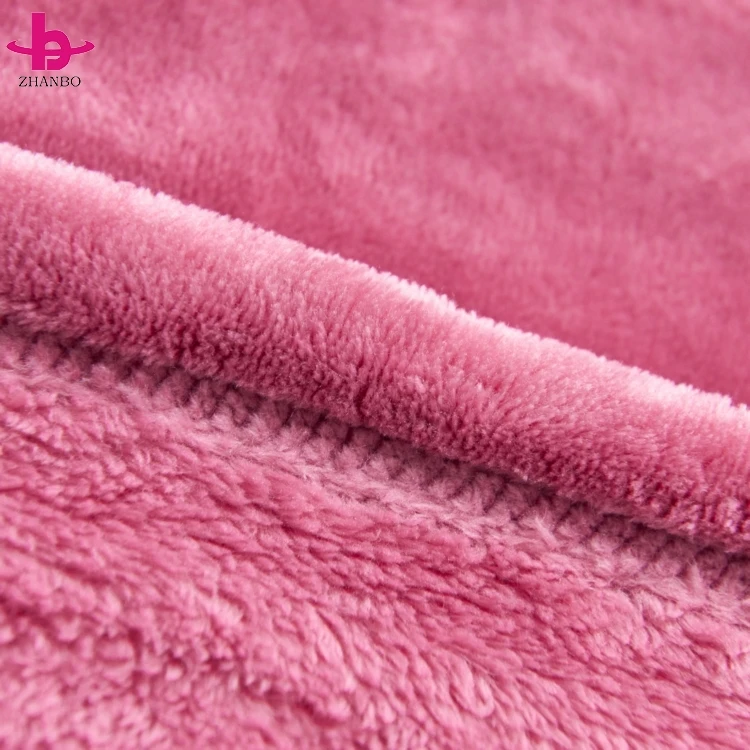 Hem edge or piping edge print flannel fleece chinese cheap queen bed blankets