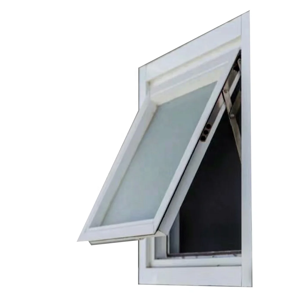 Casement Windows hanging under residential aluminum custom framed double glazing