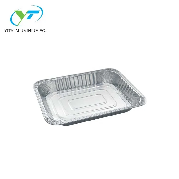 Disposable food packing aluminum foil container airaline aluminum foil container with lid airline