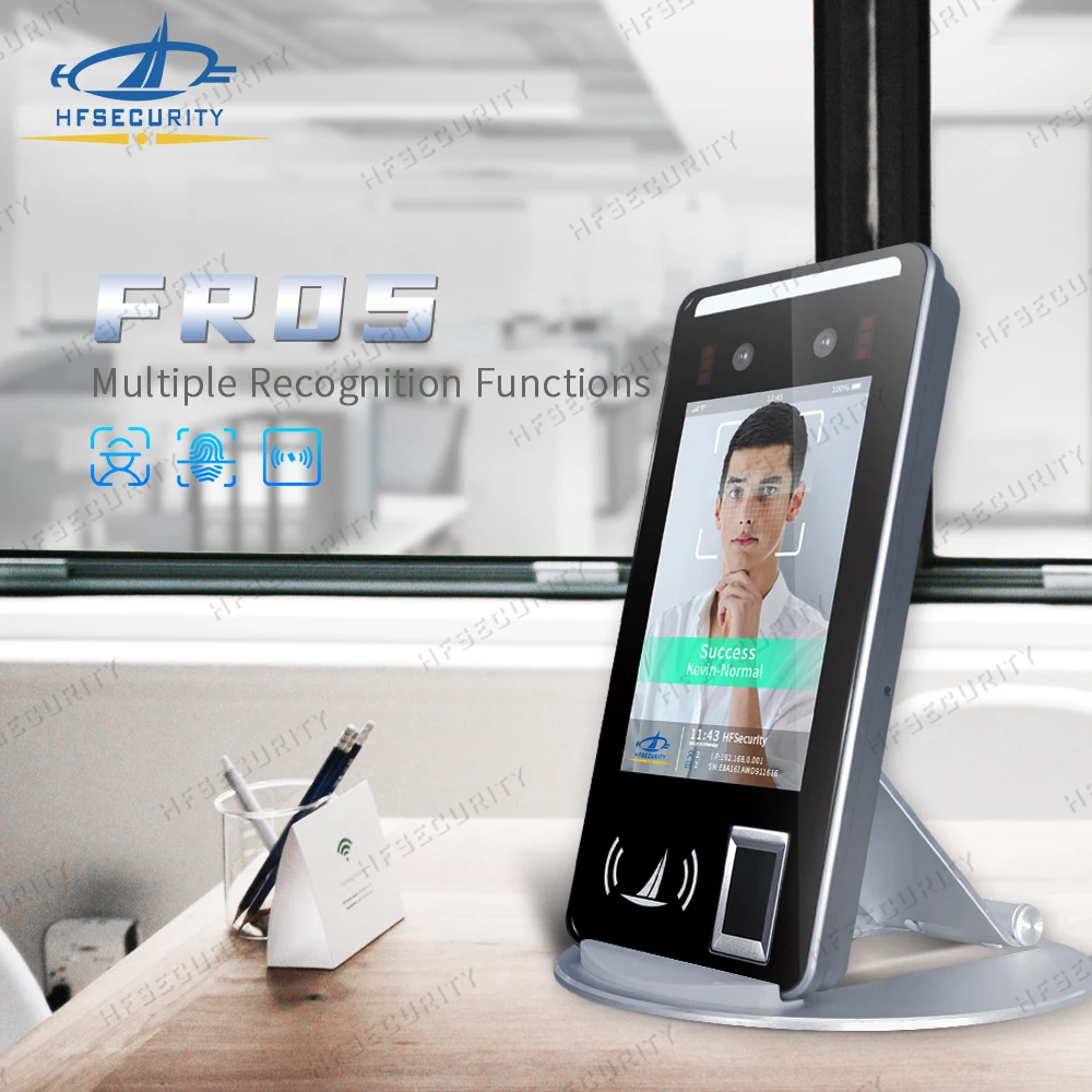 HFSecurity FR05 New arrival Biometric Android Industrial Tablet Fingerprint Scanner Machine Cheap Finger Time Attendance Machine