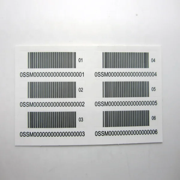 Barcode Roll Sticker Custom Chemical Self Adhesive Round Roll Special Shaped Label Paper for Customize Medical Products