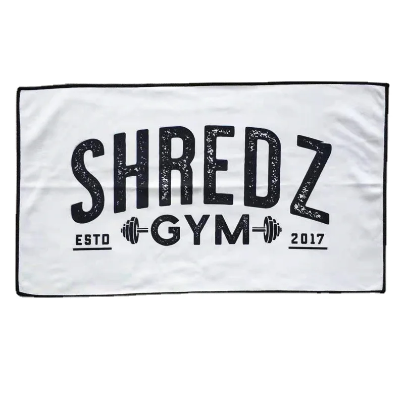 Wholesale Custom Logo High Quality Printed Promotional Sports Rally Gym Towel With Gift Bag