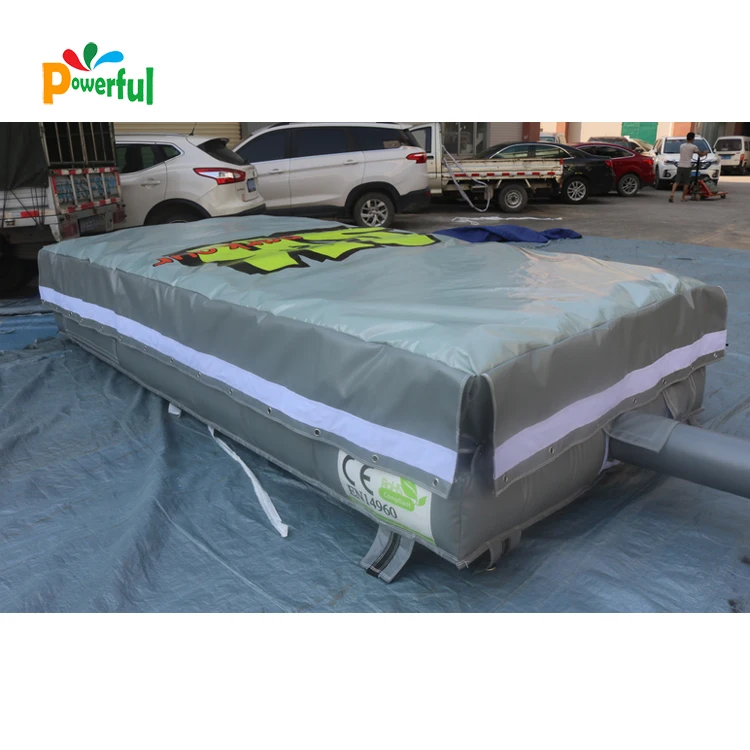 Outdoor gymnastics trampoline park landing airbag inflatable air jumping pillow