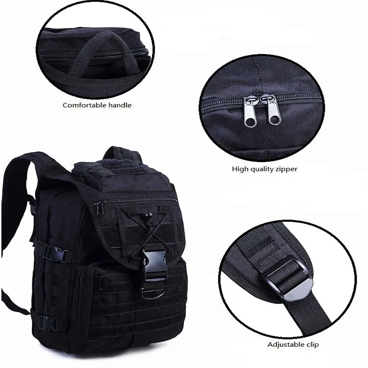 AYPPRO Multicam 3-Day Pack Unisex Outdoor Sports Rucksack MOLLE Fashionable Tactical Laptop Backpack Zipper Anti-Theft Hunting