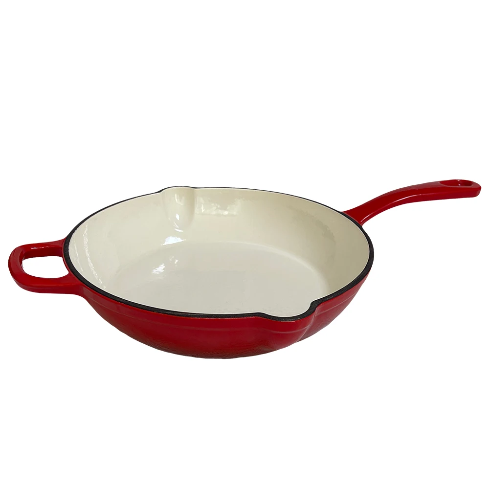 Nonstick Enameled Cast Iron Cookware Set 8Pcs Pots and Pans with Lid Frying Pan Skillet Saucepan Healthy Dutch Oven