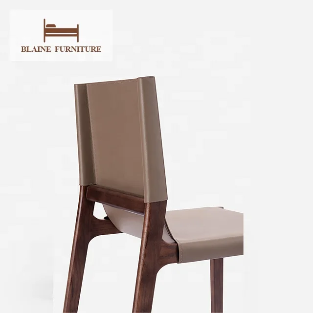 Nordic Modern Restaurant Upholstered Dining Chairs Solid Wooden Fabric Design Dining Chairs Dining Room Sets
