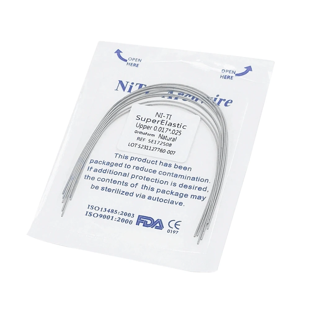 Wholesale dental orthodontic Natural Form Round Rectangular NiTi Nickel titanium arch wires