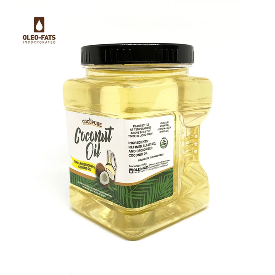 
Cocopure Brand Coconut oil 12*1L jar large capacity produce in Philippines virgin coconut oil extraction dyanas cooking oil 