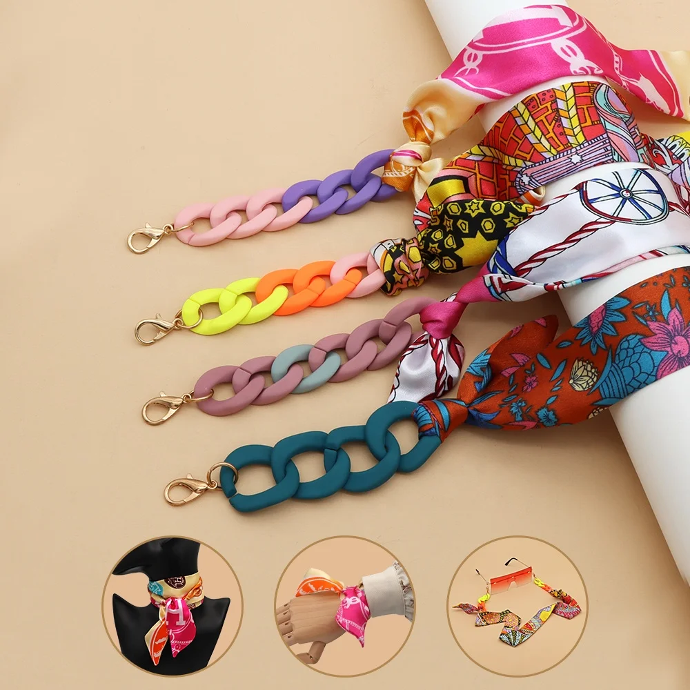 Резиновый матовый акриловый ретро-аксессуар для очков шёлковый ремешок для солнцезащитных очков маскирующий держатель для очков цепочка для очков