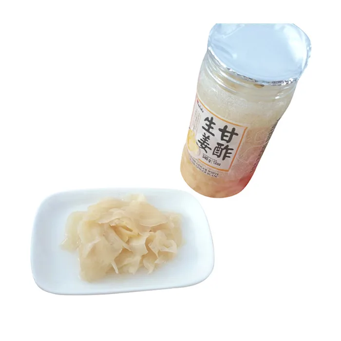 Japanese natural sliced white pickled sushi ginger