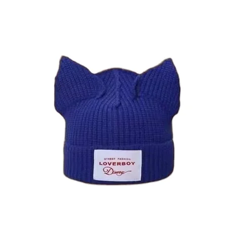 Низкий минимальный заказ, горячая Распродажа, вязаная шапка с кошачьими ушками, теплая уличная вязаная шапка с животными