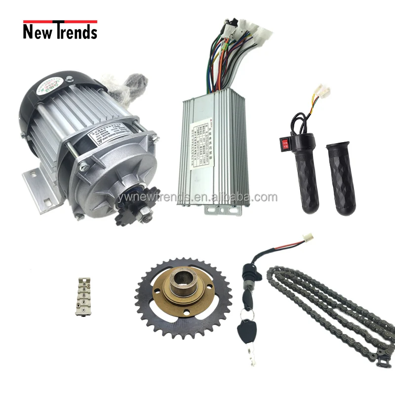 Promotion Unite BM1418ZXF 500W 48V Electric Motorized Tricycle Electric Pedicab  Rickshaw Go Kart Engine BLDC Conversion kit