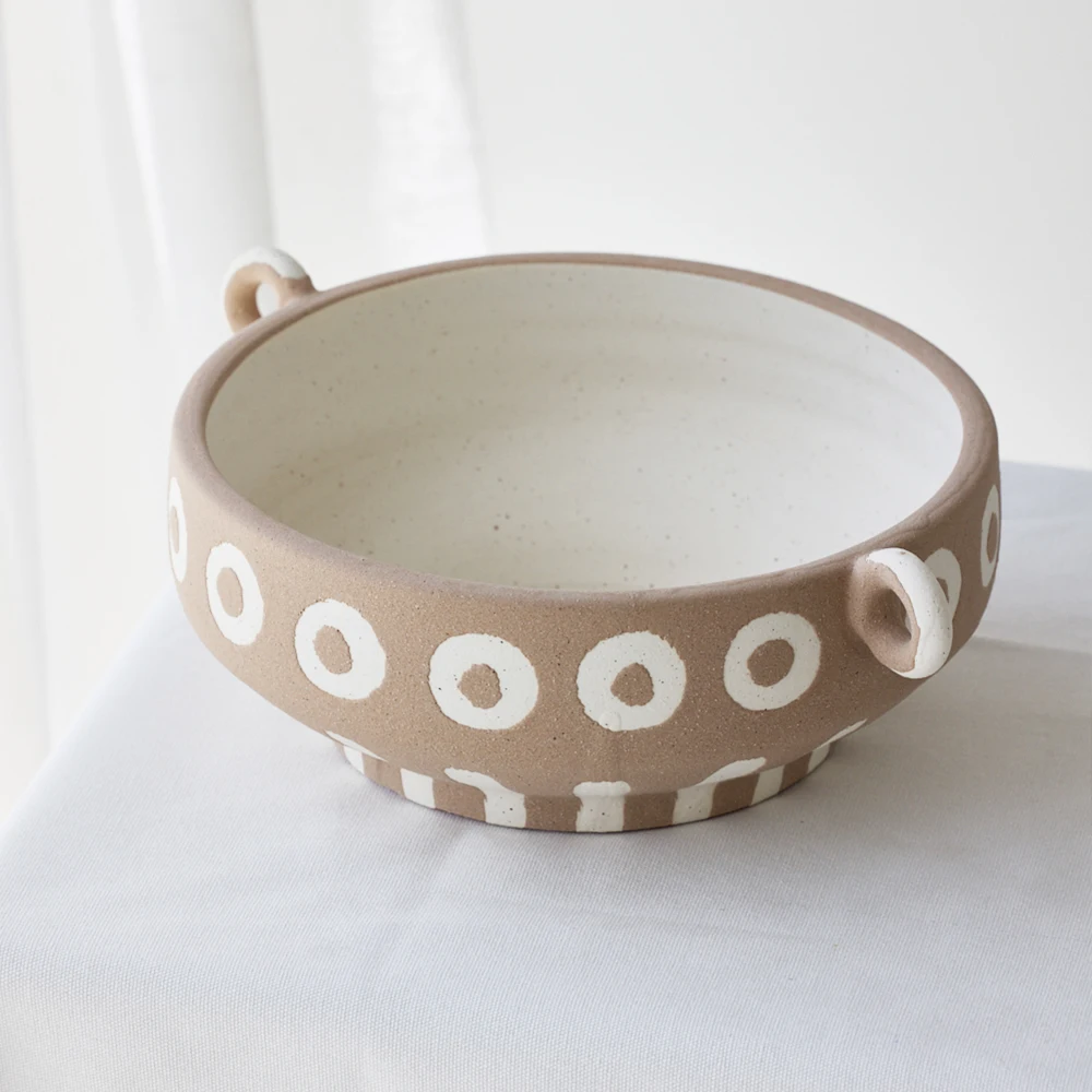 Scandinavian Minimalist Ceramic Vase Porcelain Vase for Indoor Home Decoration Minimalist Design Bowl Ceramic Vase