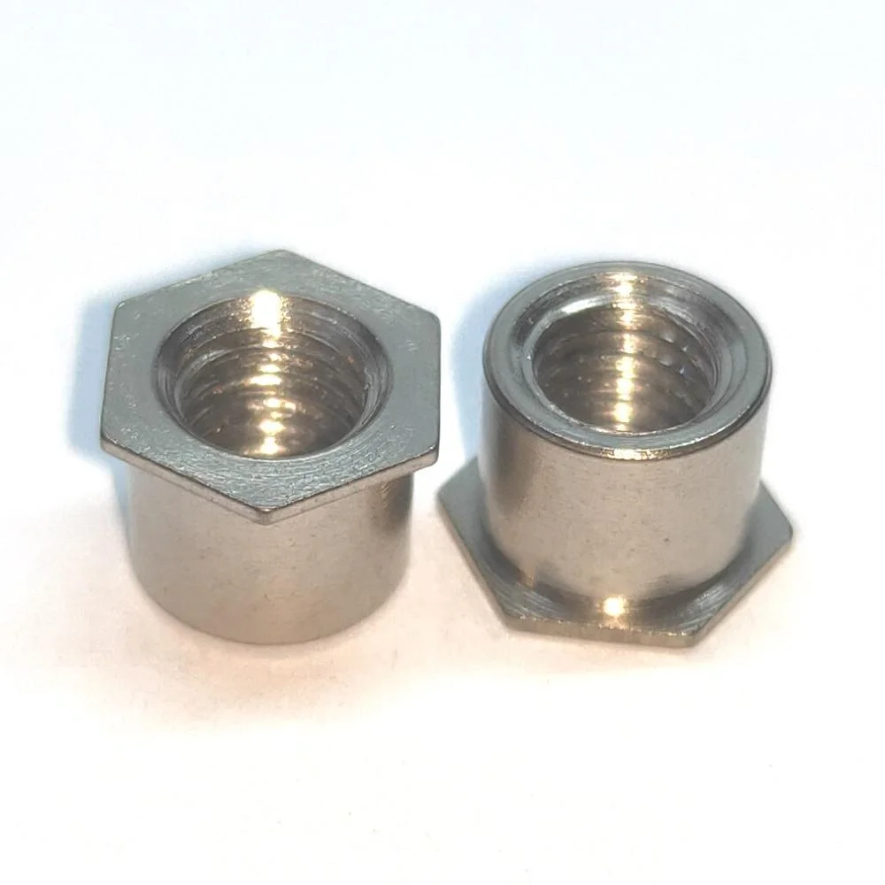 SOS-M4-16 SOS M4 Stainless Steel Hexagon Hex Head through Hole Self Clinching Standoff Nut metal sheet threaded nut