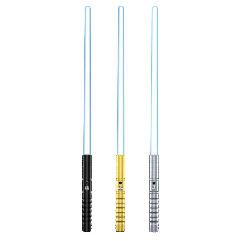 Lightsaber Metal Hilt different Colors,Battery Rechargeable 2-in-1 FX Dueling Light Saber, Halloween Cosplay Toys