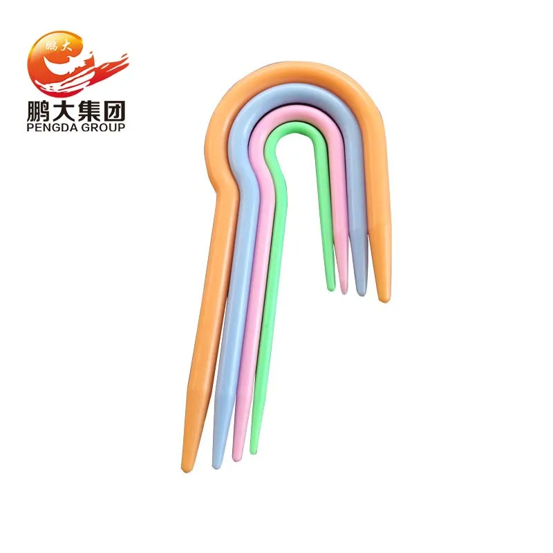 Sweater Knitting Needles ABS Plastic Knitting tool Sweater needle DIY Tools U Style twist pin Curved needle