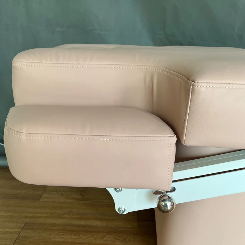 High Quality Spa Bed Table Electric Adjustable Massage Bed Pneumatic Handrail Storage Cabinet Beauty Salon Use