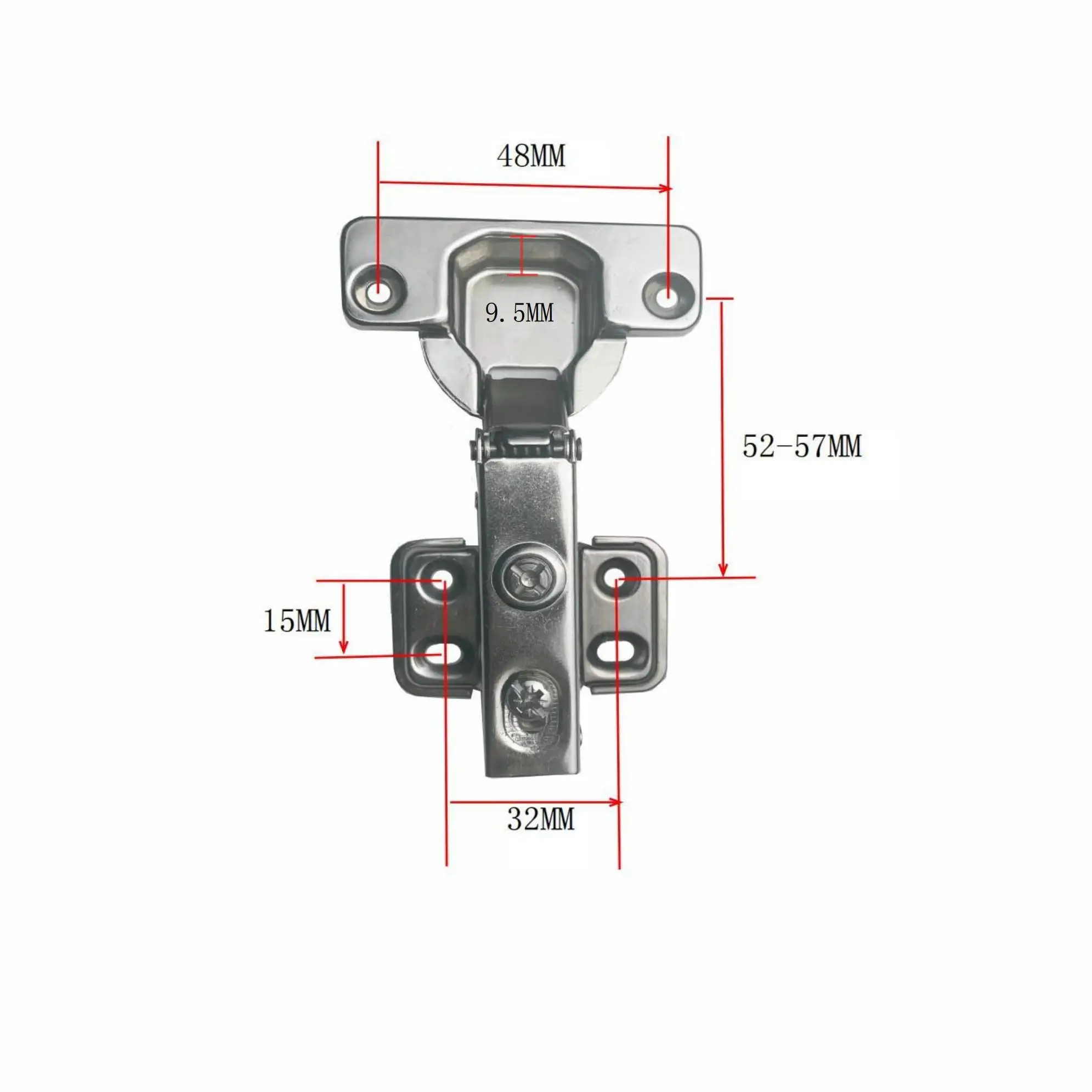 Small  Hinge  Alloy plate  35mm American Type Door Closer Accessories Self Closing Style  Furniture Cabinet Door Hinge