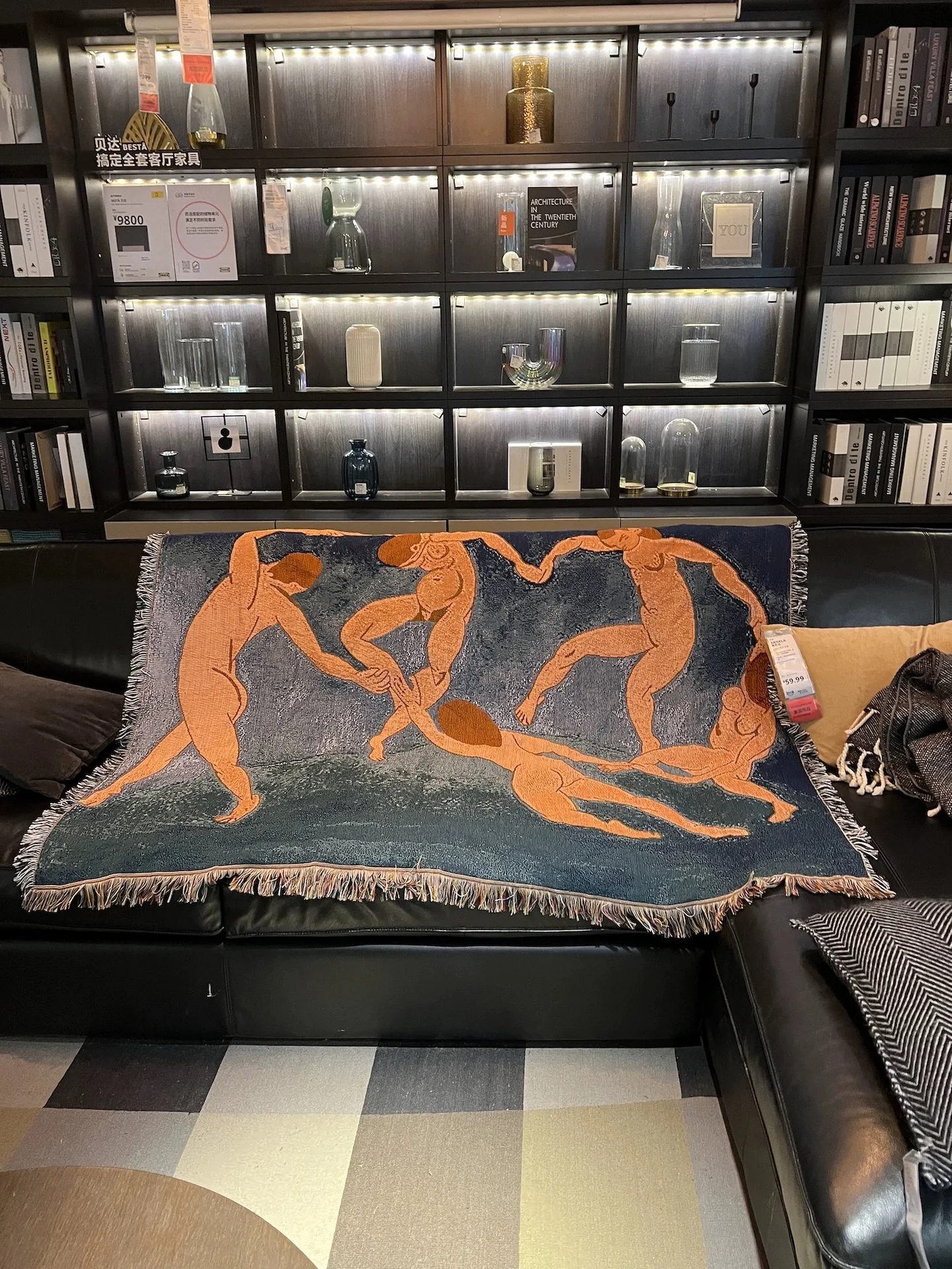 Custom Jacquard Woven Blanket Woven Throw Blanket Bohemian Tapestry Wholesale For Room Decoration