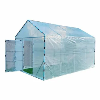 Agricultural Single-Span Poly Tunnel Film Greenhouse with Hydroponics System