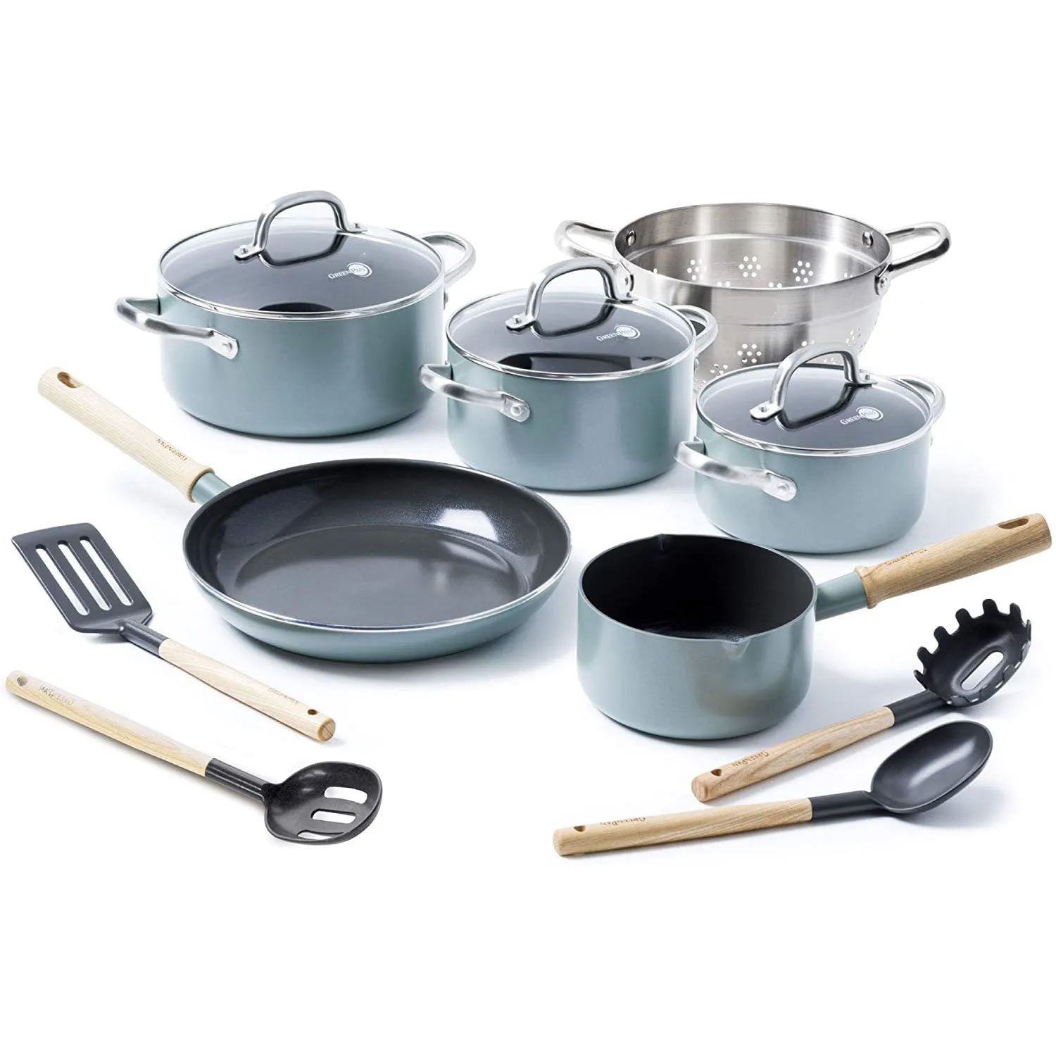 13pcs Non Stick Induction Cookware Set Toxin Free Korean Ceramic Pots and Pans