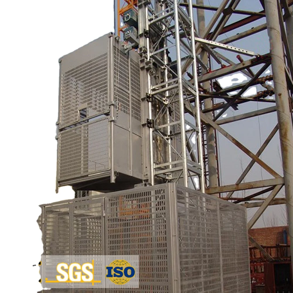 High performance SC100 SC200 building elevator construct hoist for construction use