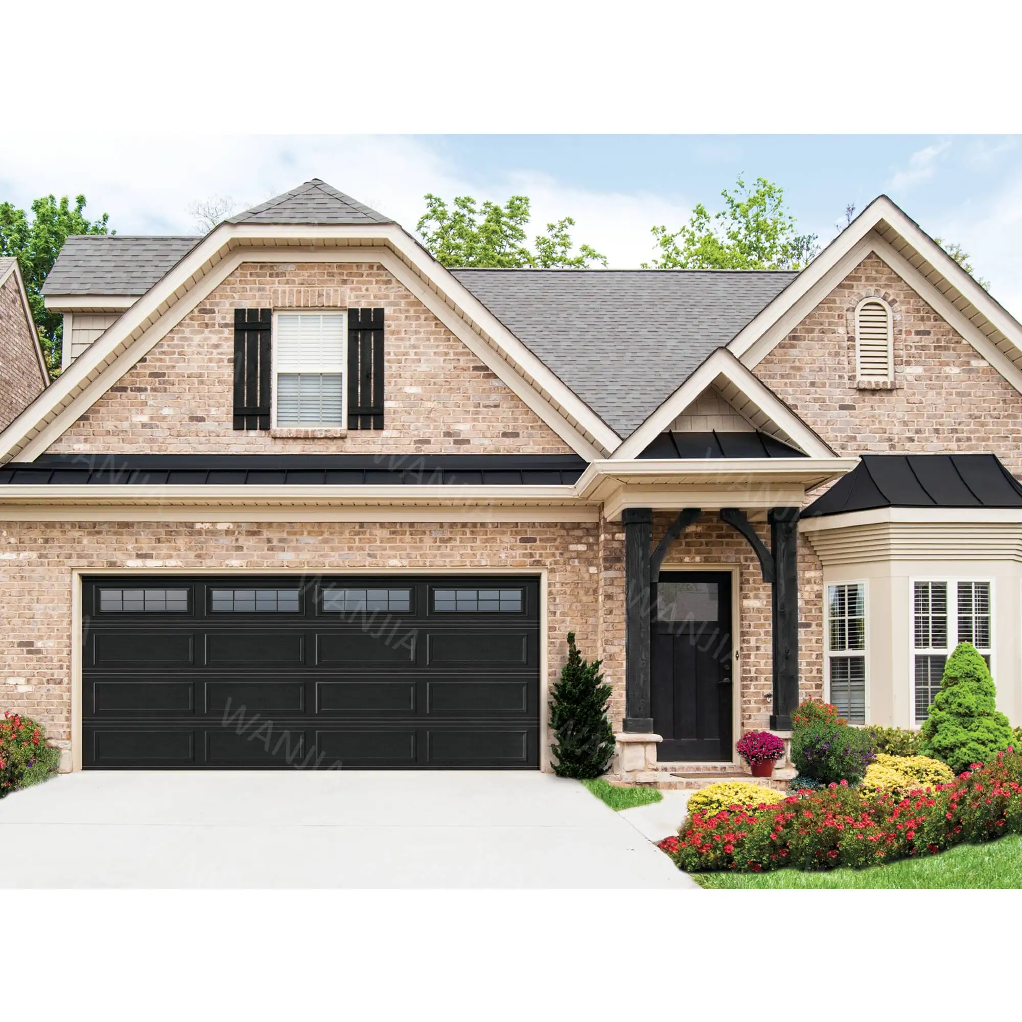 Latest Product Smart Electric Modern Design Garage Door Aluminum Glass Garage Door