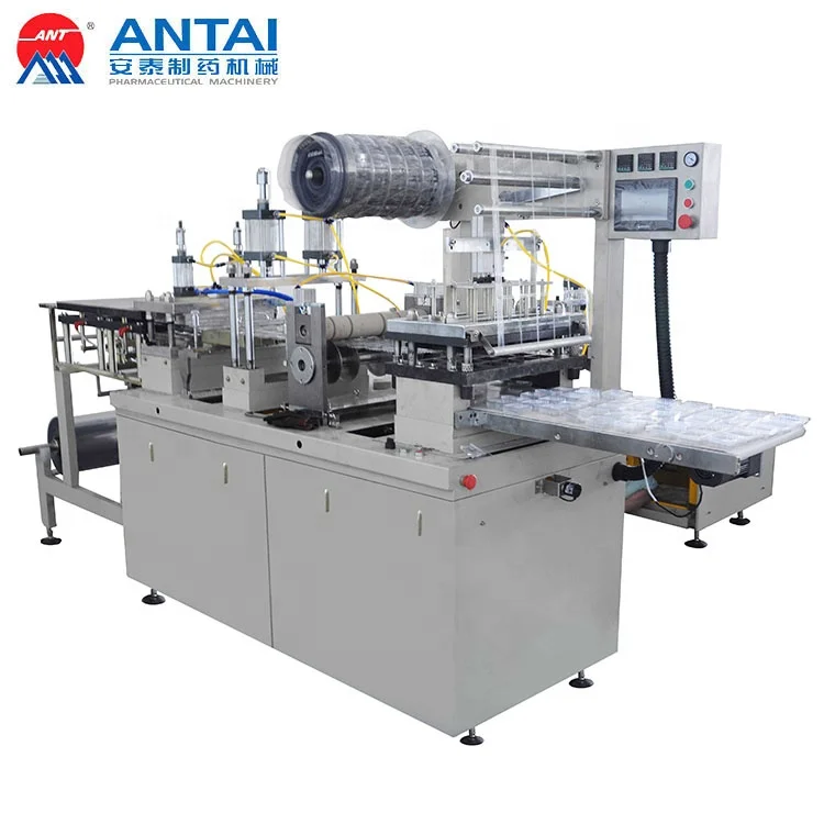 
DP-420 0.8T 4.6kw Cup Lid Forming Auto Table PP Jelly Cup Vacuum Plastic Thermoforming Machine 