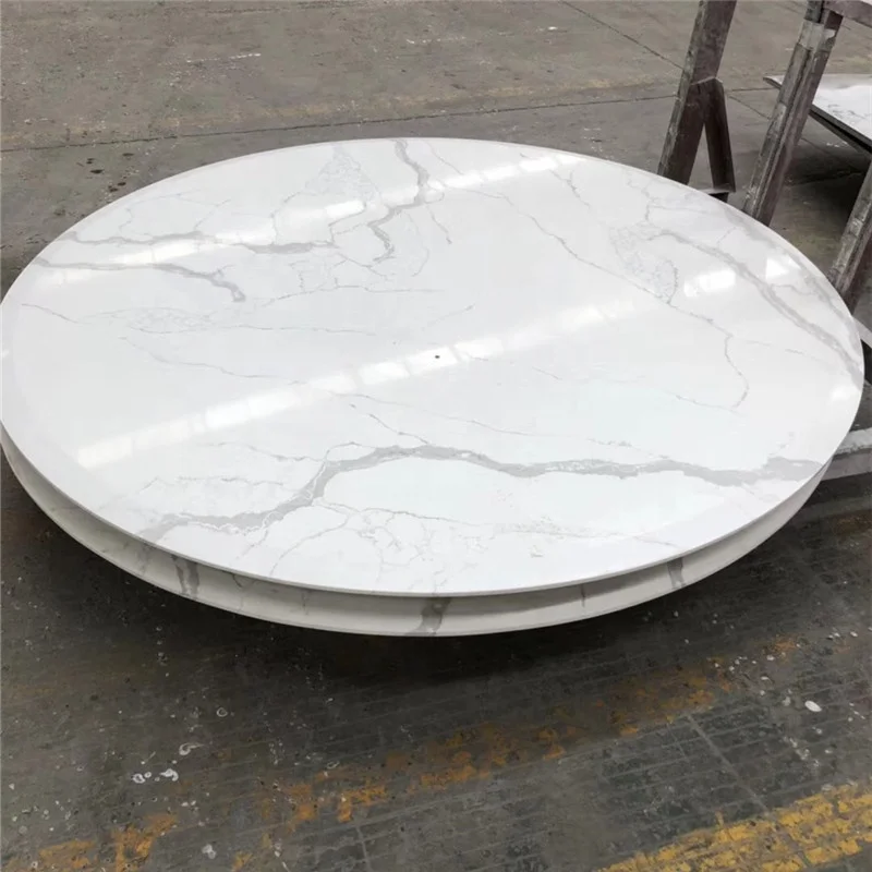 Fish white quartz stone big slabs for cut to size tiles