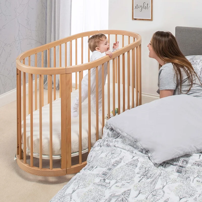 Boori ODM OEM Luxury Royal Multifunction Convertible Wooden Baby Mobile 4 In 1 Crib