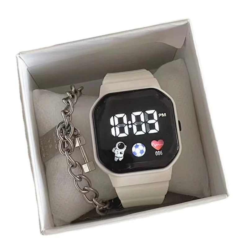 WOWEI Science and technology sense watch high appearance level student simple fashion design waterproof electronic watch