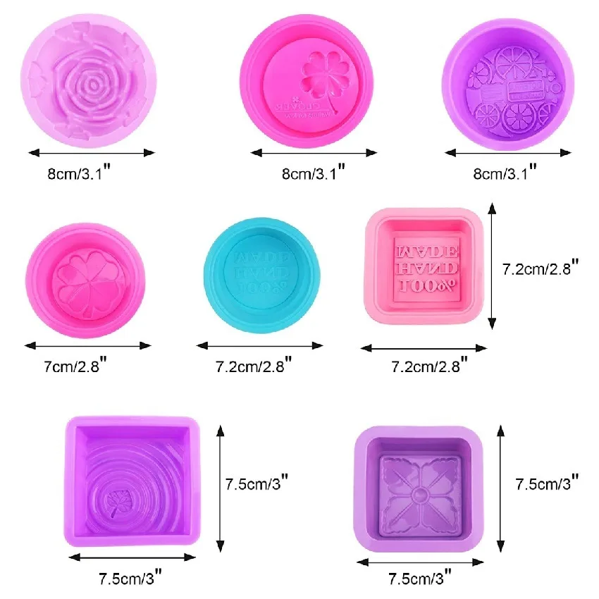 Bview Art Natural Tree Pattern Silicone Soap Mold For Natural Skincare Soap Making
