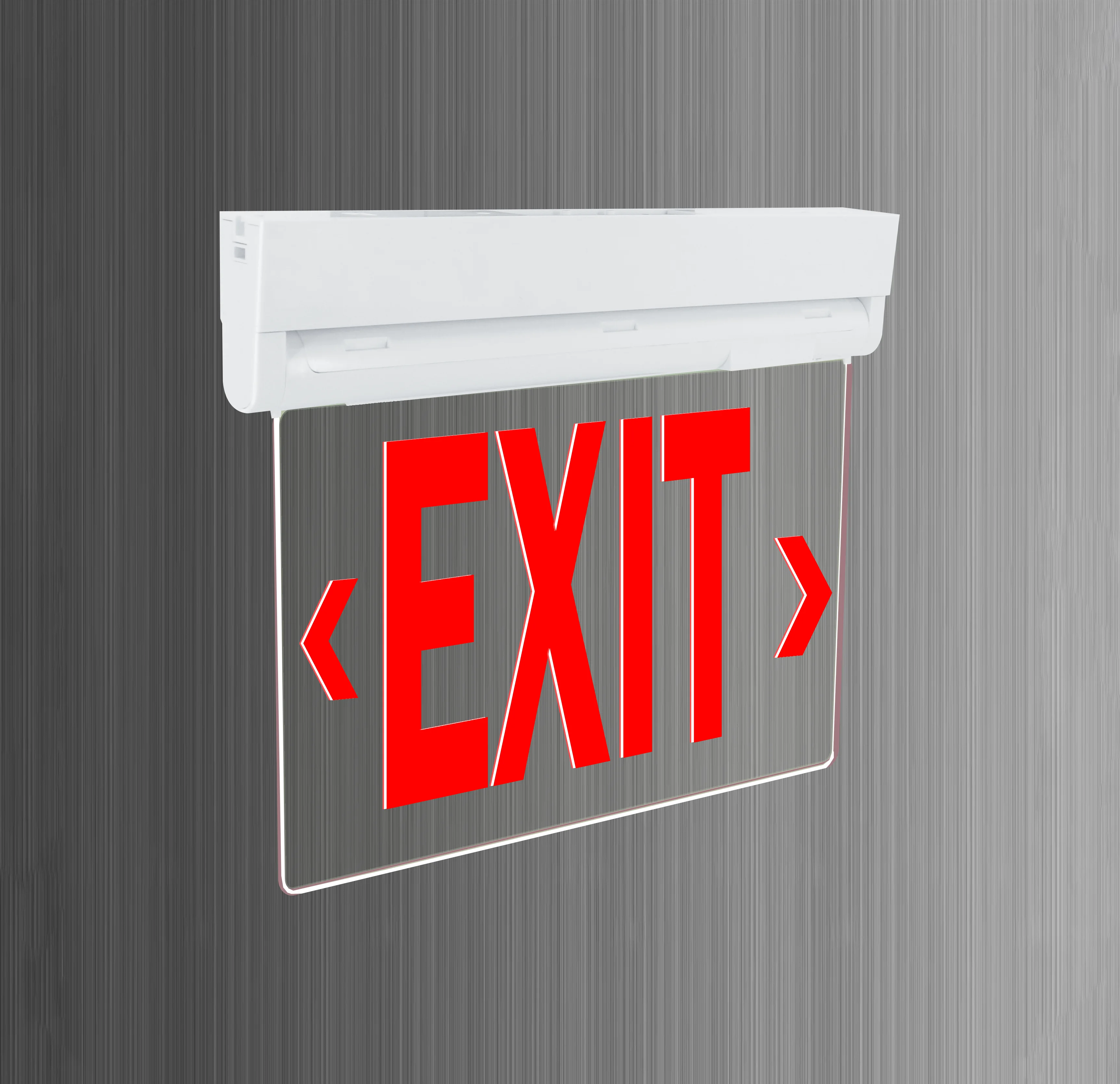 Green Single double face replaceable indicator ultra-thin plastic LED exit sign fire emergency light
