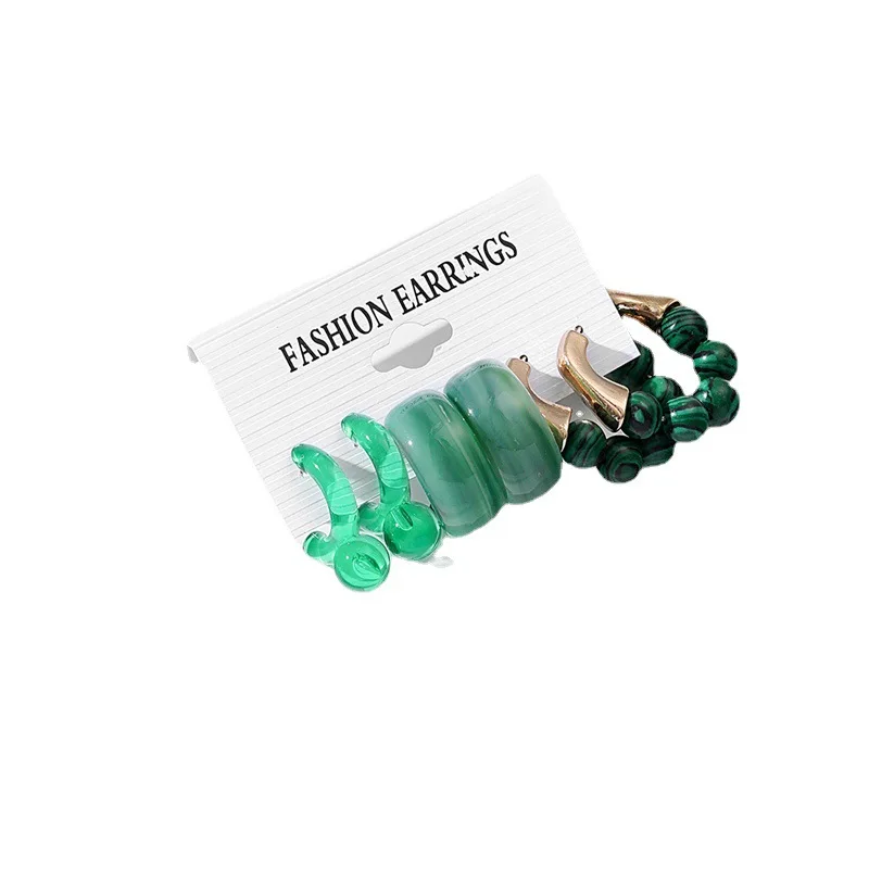 2023 Fashion new style Hot Selling Earring Set Creative Simple Acrylic Flower Earrings High Quality Earring Set Wholesale