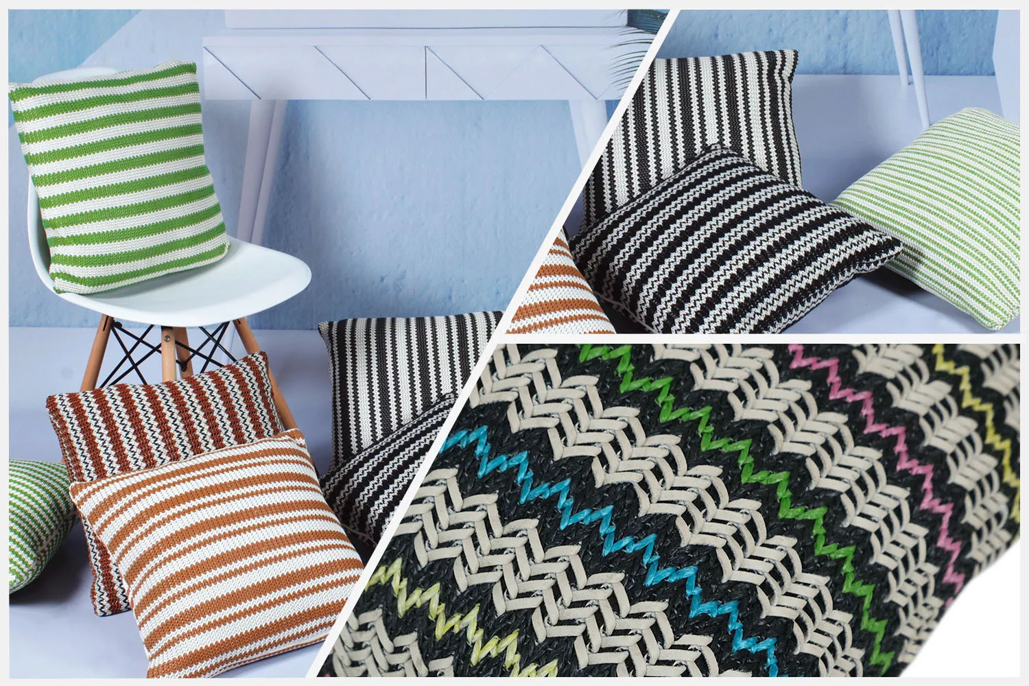 Factory Hot Selling Style simple stripes Faux Leather couch Cushion Cover Leather throw pillows for home decor