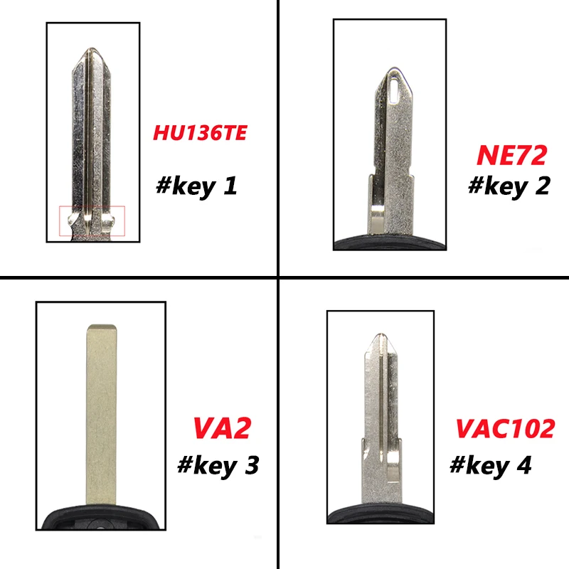 DMKEY Car key case shell 2/3button for Renault Megane Clio Logan Sandero Duster Master Fluence remote fob replacement