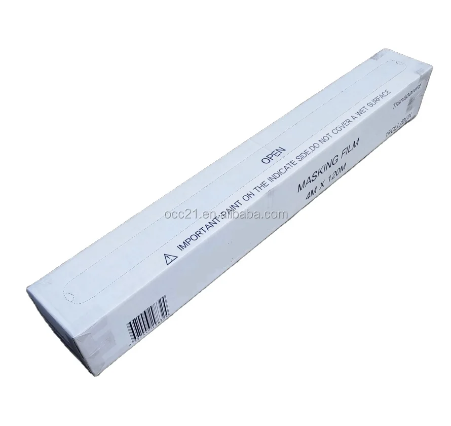 plastic sheeting for automotive paint protection, corona treated masking film