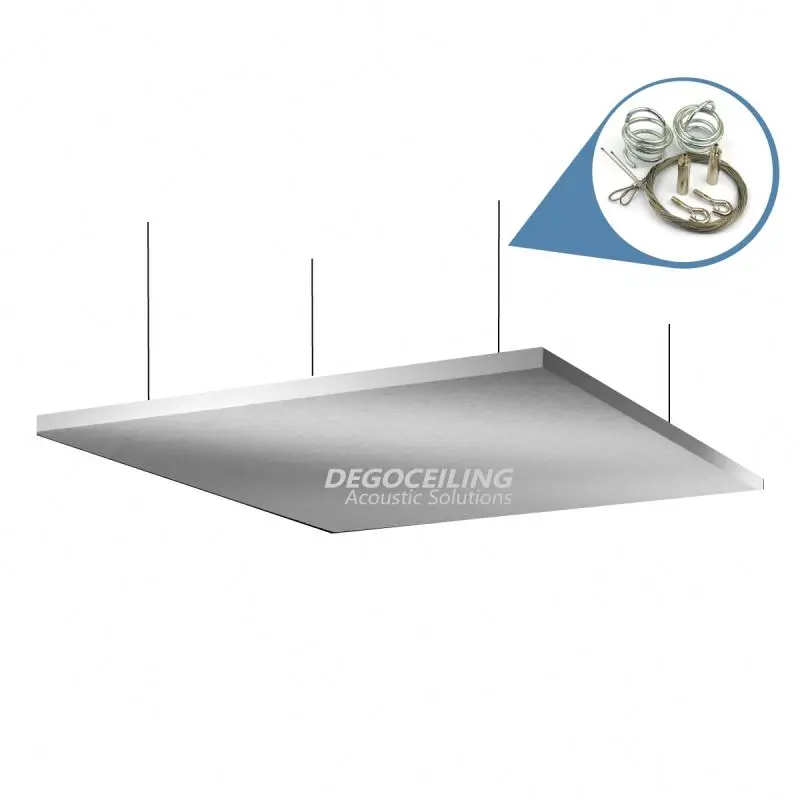 High quality cloud panels 1200x1200x40mm rectangular acoustical ceiling suspension glass wool ma factory oem open space