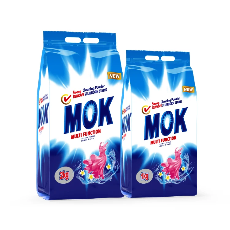 Customized Multifunction Bulk Pack Laundry Detergent Powder Brand Stocked Washing Powder for Apparel Disposable