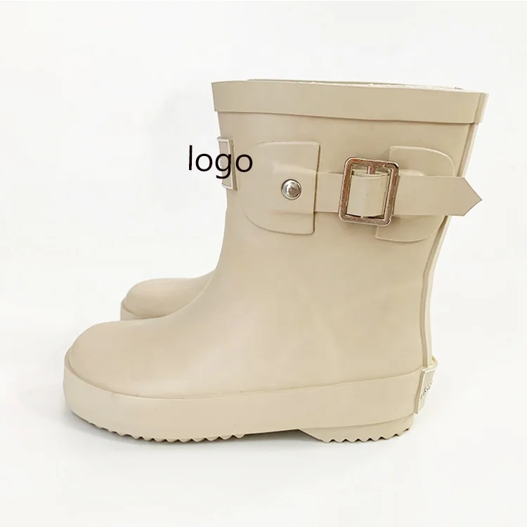 Waterproof Rubber Rain Boots, PVC Gum Boots Wholesale for Kids Children Custom logo Wellies