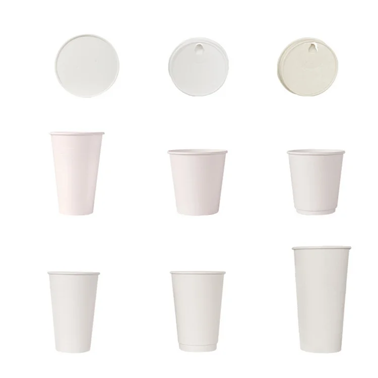 Single Wall Square Leakproof 12 oz Paper Cup Drinks Beverages Coffee Cup Customized