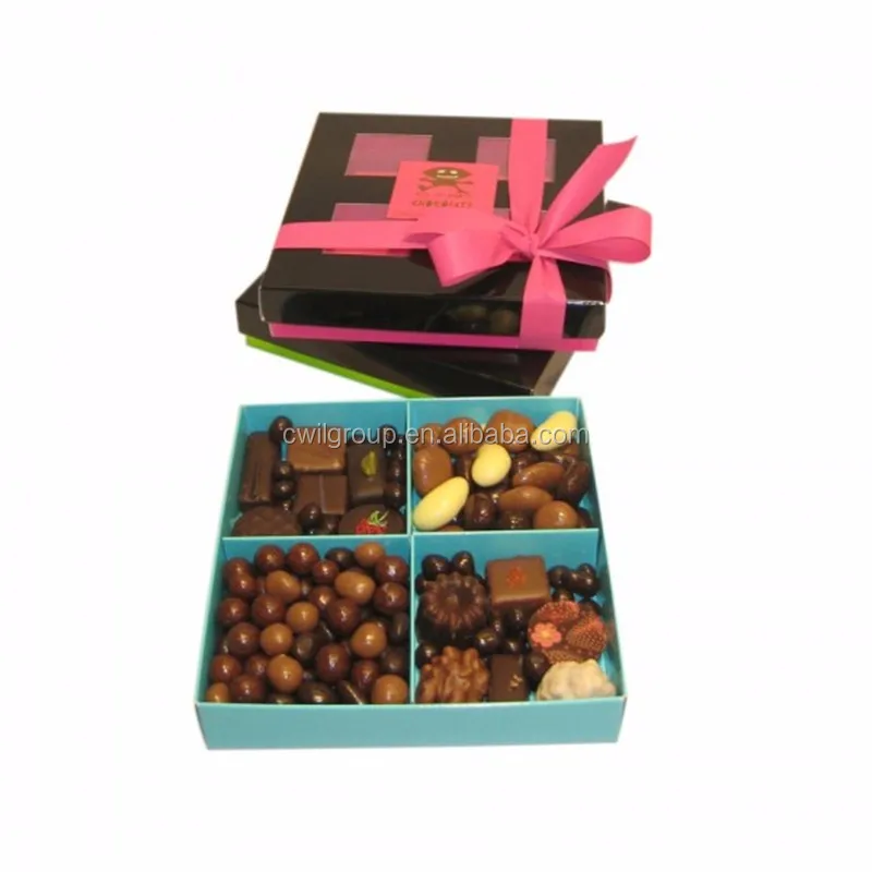 Custom Cute Bear Design Paper Cardboard Chocolate Display Packaging Box for Christmas Gift