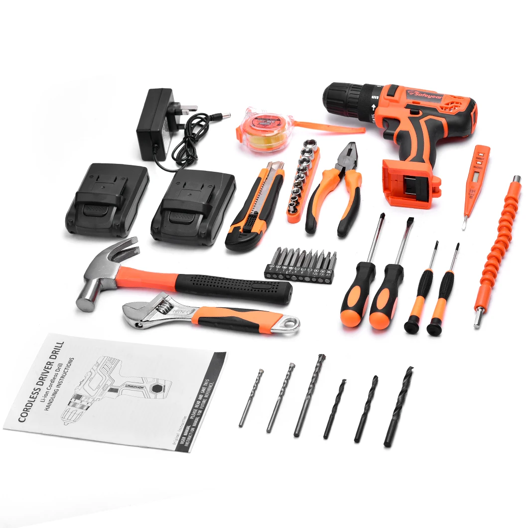 
SAFEYEAR 21V Durable Hardware Cordless Cutting Angle Grinde Power Toolsr Machine Electric Drill 