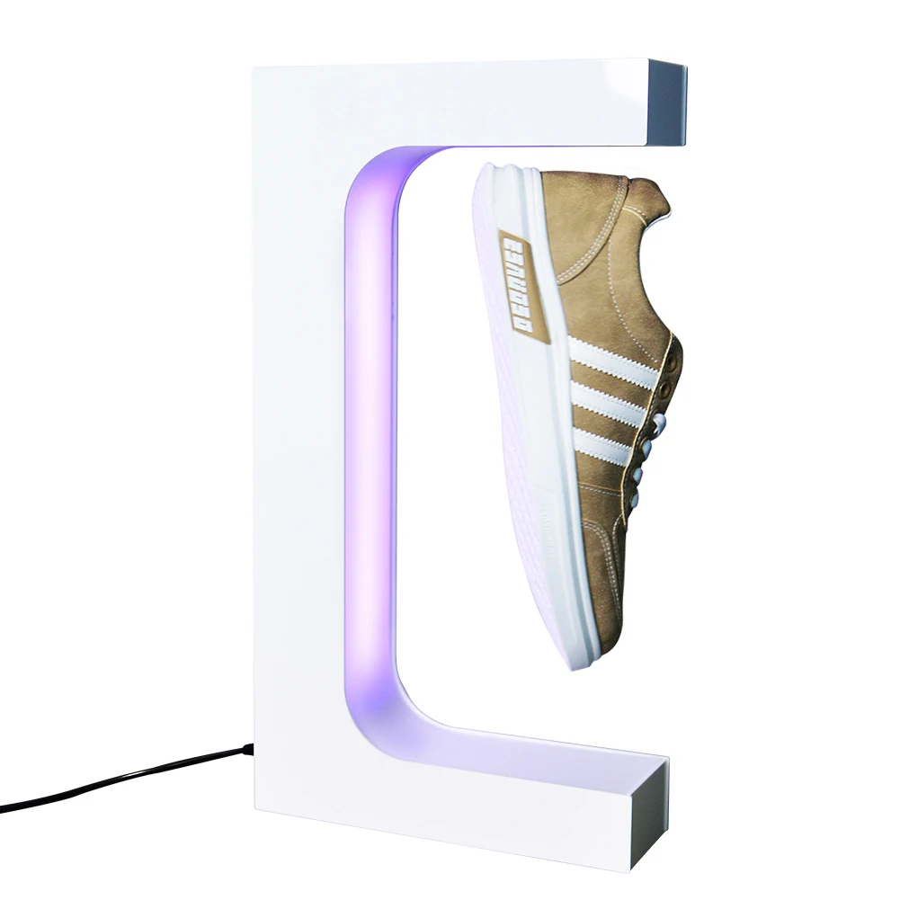 2023 New Arrival Float Rotation Levitating Magnetic Floating Shoe Display for Rack Stand Shoe Display Rack  Shoe Display Holder