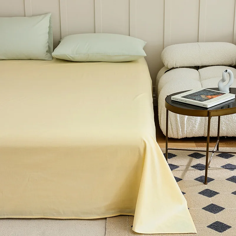 High quality 100% cotton pure cotton bed sheets wholesale without pilling No fading bedsheet